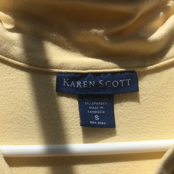 yellow, collared shirt - Picture 3 of 3